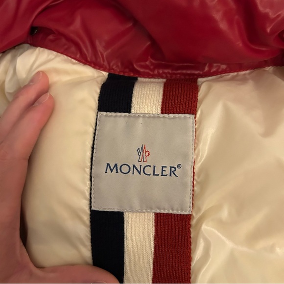 Moncler Red Down Jacket - Picture 6 of 11